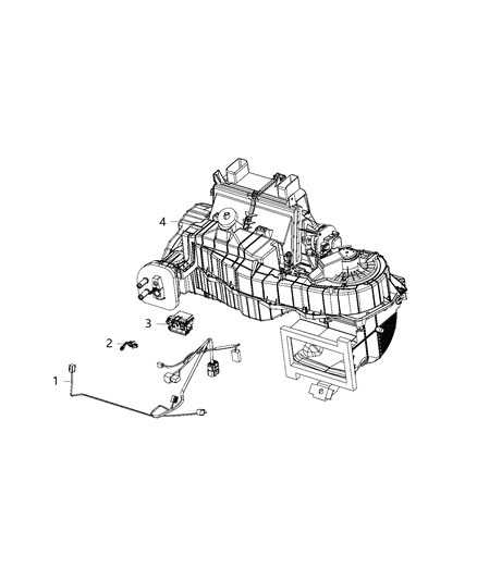 2017 Dodge Grand Caravan Wiring, Air Conditioner & Heater Diagram