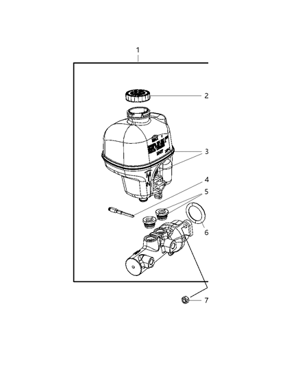 2008 Dodge Ram 2500 Brake Master Cylinder Diagram 2 - Thumbnail