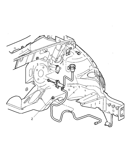 2001 Chrysler PT Cruiser Controls, Clutch Diagram 1 - Thumbnail