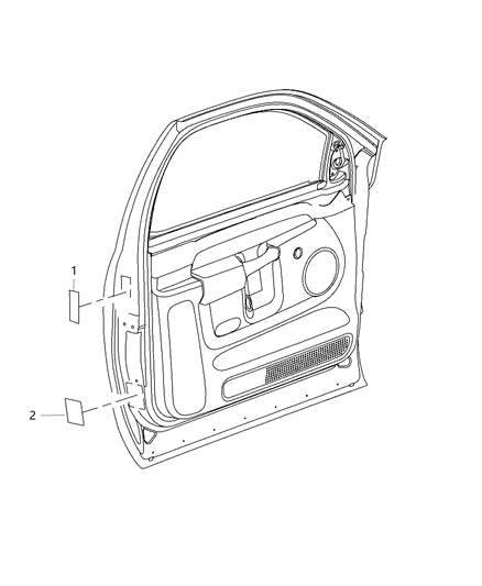 2014 Ram 2500 Front Door Diagram