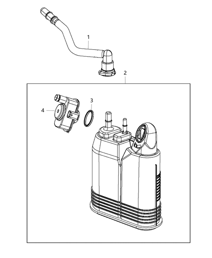 2019 Dodge Durango Vapor Canister & Leak Detection Pump Diagram
