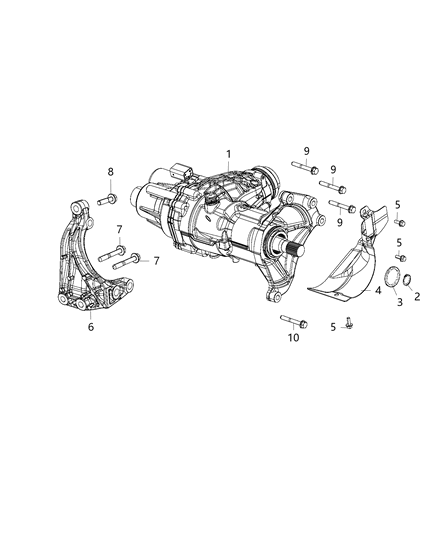 2018 Jeep Compass Assembly, Power Transfer Unit Diagram 1 - Thumbnail