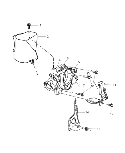 2004 Chrysler Sebring Solenoid Linear Iacv Diagram for 4861325AC
