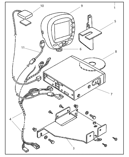 2001 Jeep Grand Cherokee Wire Harness Diagram for 5017433AA