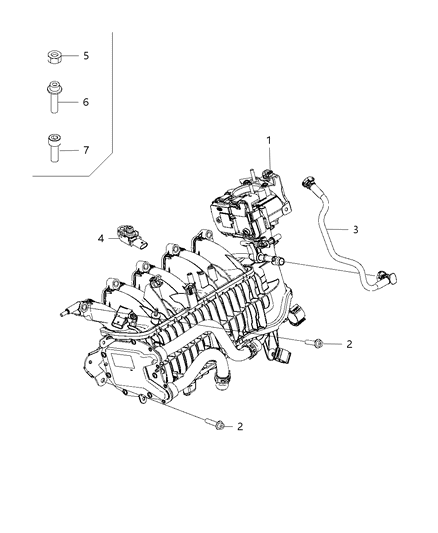 2019 Jeep Renegade Air Intake Temperature Sensor Diagram for 68271059AA