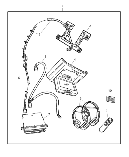 2005 Dodge Caravan Media System Diagram 1 - Thumbnail