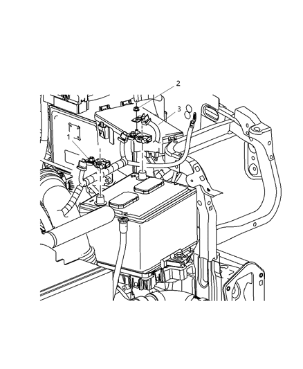 2010 Dodge Caliber Wiring Battery Positive Diagram for 4801353AA