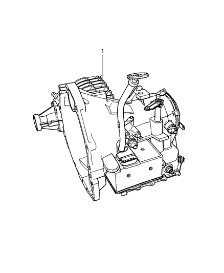 2007 Chrysler PT Cruiser Transaxle Assembly Diagram 2 - Thumbnail
