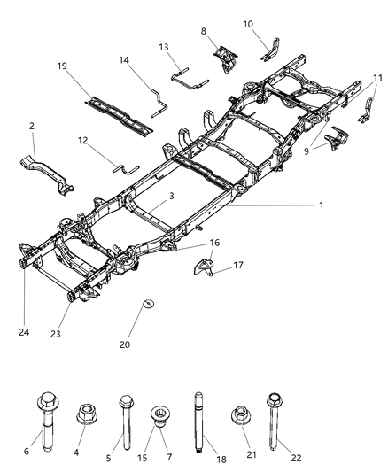 2011 Ram 1500 Frame, Complete Diagram 2 - Thumbnail