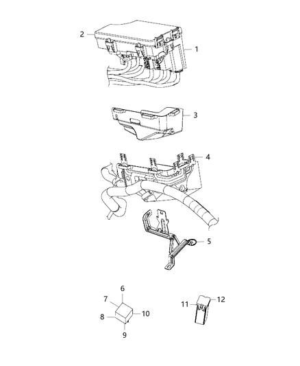 2014 Chrysler 200 Shield Diagram for 4692137AA