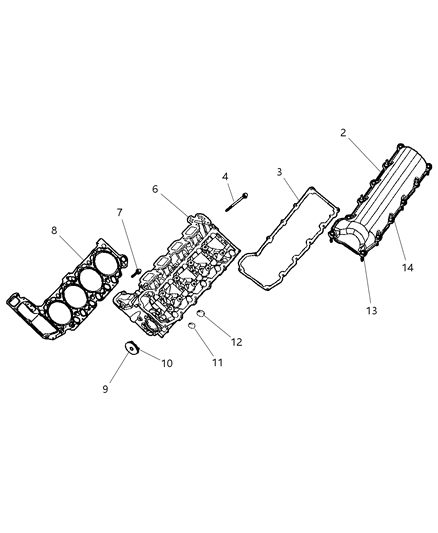 2005 Jeep Grand Cherokee Cylinder Head Diagram 2 - Thumbnail