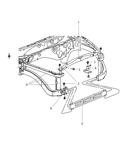 2008 Dodge Ram 2500 Radiator Support Diagram