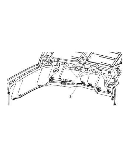 2011 Ram Dakota Air Bags Side Diagram