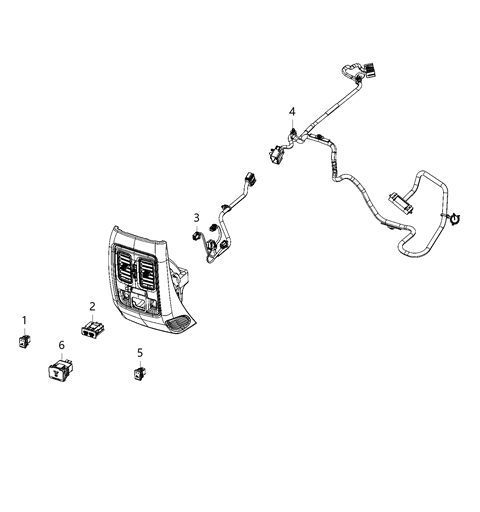2021 Dodge Durango Wiring - Console Diagram 1 - Thumbnail