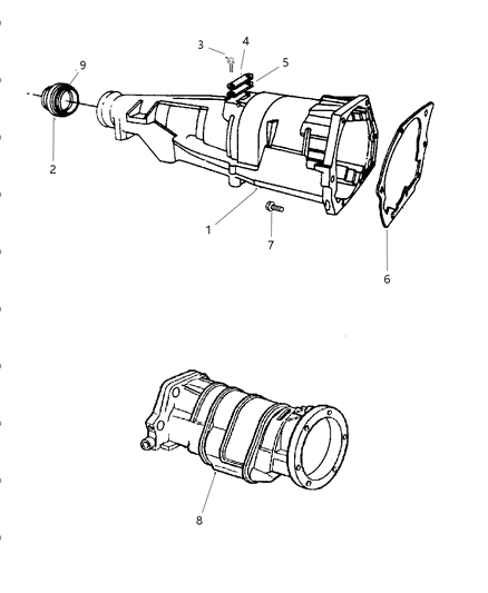 2001 Dodge Ram 1500 Regular Cab Extension Diagram 2 - Thumbnail