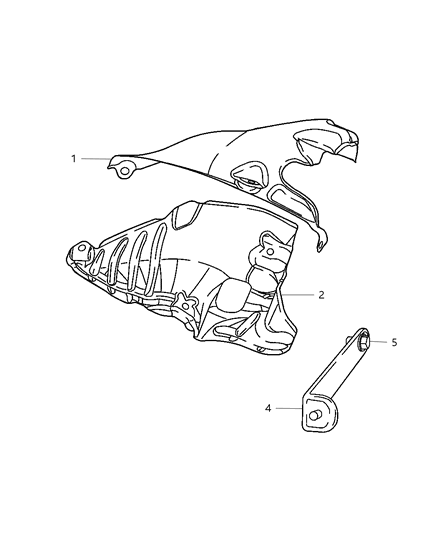 2003 Dodge Neon Manifold Heat Shields Diagram