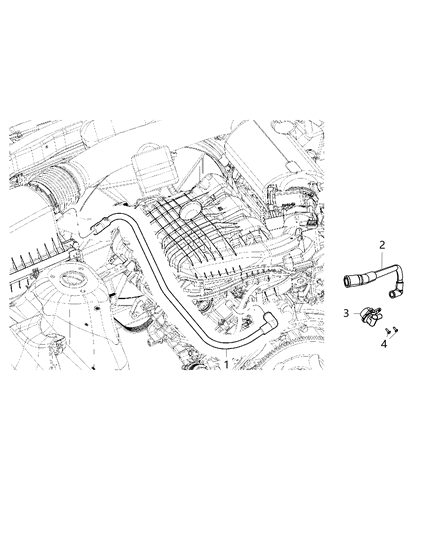 2014 Dodge Durango Crankcase Ventilation Diagram 1 - Thumbnail