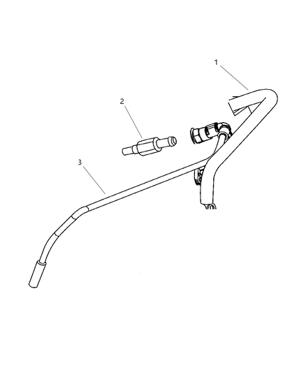 2003 Chrysler Sebring Sedan & Convertible Crankcase Ventilation & Vapor Harness Diagram 1 - Thumbnail