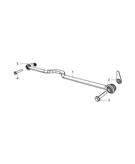 2008 Jeep Wrangler Bar Track Diagram for 52060024AD