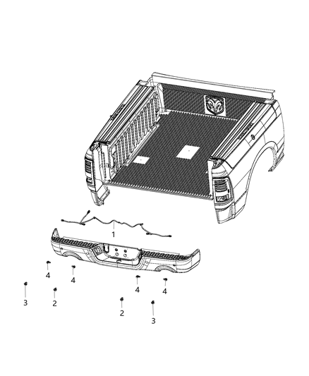 2020 Ram 1500 Classic Park Assist Diagram 2 - Thumbnail