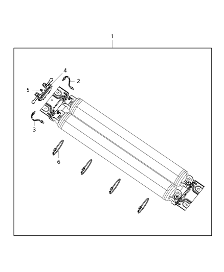 2013 Ram 1500 Strap Retaining Diagram for 68204970AA