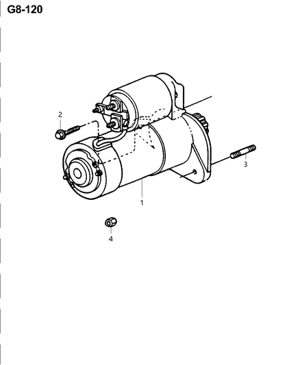 1997 Jeep Grand Cherokee Starter & Mounting Diagram 2 - Thumbnail