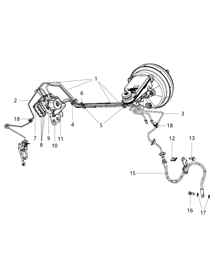 2008 Dodge Avenger Nut Hexagon Flange Lock M6X1.00 Diagram for 68028342AA