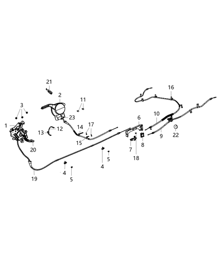 2016 Dodge Journey Mount Bracket Screw Diagram for 6508100AA