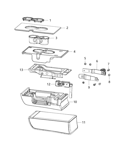 2020 Jeep Compass Rear Seat, Split Seat Diagram 8 - Thumbnail