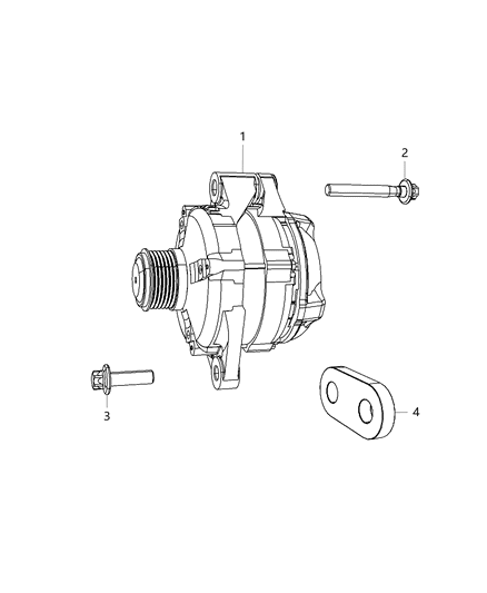 2014 Dodge Journey Generator/Alternator & Related Parts Diagram 1 - Thumbnail