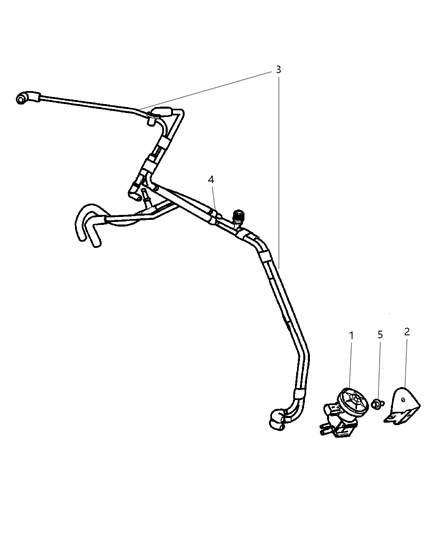 2009 Chrysler PT Cruiser Emission Control Vacuum Harness Diagram 2 - Thumbnail