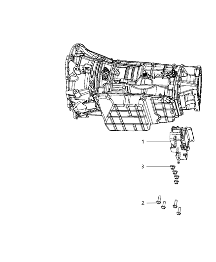 2008 Jeep Wrangler Structural Collar of Automatic Transmission Diagram 2 - Thumbnail