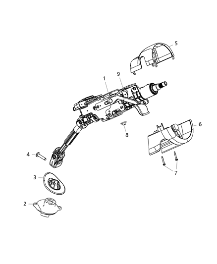 2018 Jeep Cherokee Steering Column Diagram