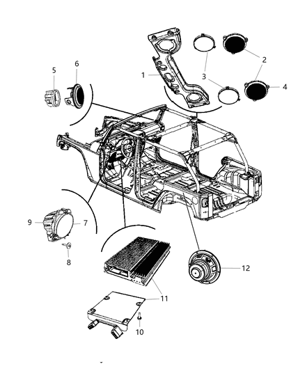 2014 Jeep Wrangler Speakers Diagram