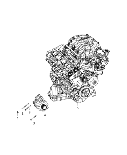 2020 Ram 1500 Classic Generator/Alternator & Related Parts Diagram 1 - Thumbnail