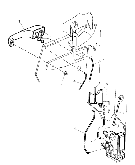 2001 Dodge Ram Van Lock Knob, Sandstone, Front Passenger Side Diagram for 5FZ66XT5AC
