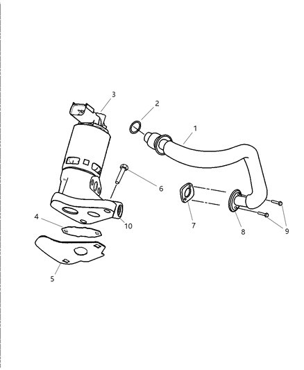 2007 Dodge Dakota Valve Valve Assembly - EGR Diagram for 53032948AC
