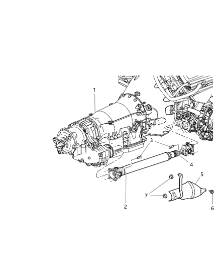2005 Dodge Magnum Shaft - Front Diagram