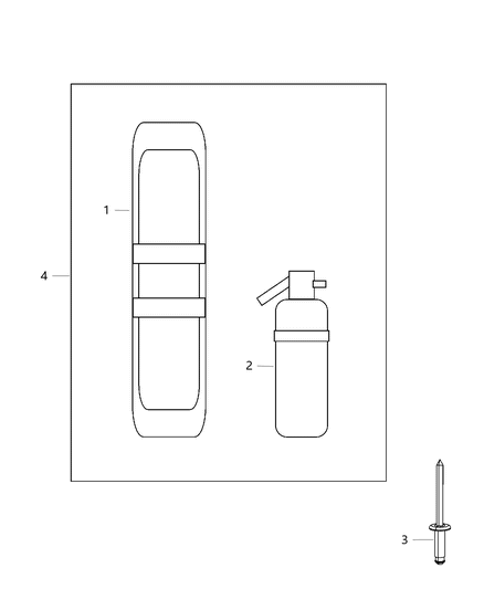 2016 Ram 3500 Pickup Emergency Kit Diagram