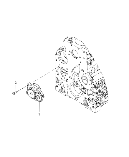 2012 Ram 3500 Pickup Engine Oiling Pump Diagram