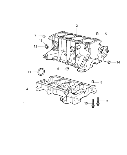 2006 Jeep Wrangler Cylinder Block Diagram 1 - Thumbnail