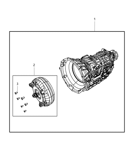 2007 Dodge Ram 3500 Cab Chassis Transmission & Torque Converter Diagram