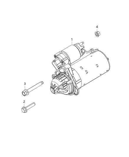 2020 Ram 1500 New Style Starter & Related Parts Diagram 1 - Thumbnail