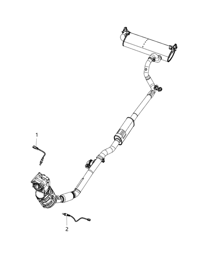 2020 Jeep Wrangler Oxygen Sensors Diagram 1 - Thumbnail