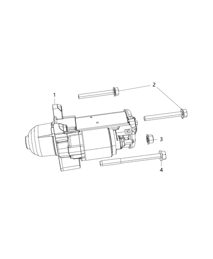 2018 Jeep Wrangler All-new Model Starter & Related Parts Diagram 1 - Thumbnail