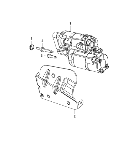 2015 Chrysler 300 Starter & Related Parts Diagram 3 - Thumbnail