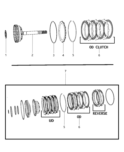 2010 Jeep Wrangler Input Clutch Assembly Diagram 7 - Thumbnail