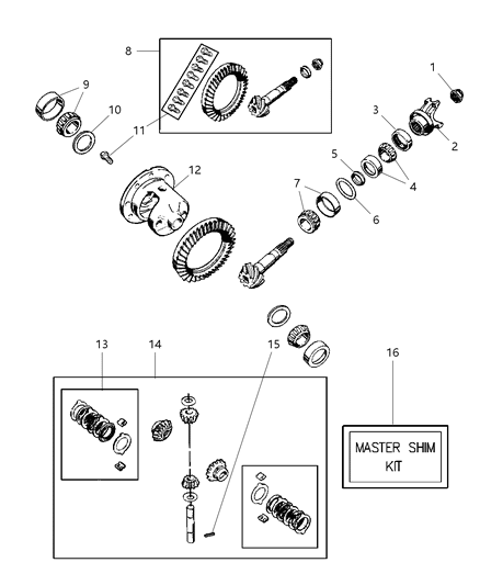 2001 Jeep Grand Cherokee Differential Diagram 1 - Thumbnail