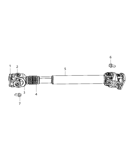 2012 Ram 3500 Pickup Shafts - Drive Diagram 1 - Thumbnail