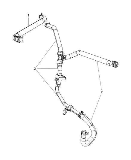 2010 Dodge Challenger Heater Plumbing Diagram 1 - Thumbnail